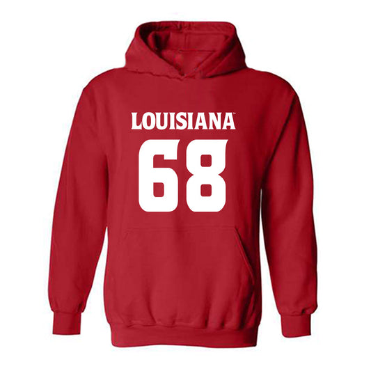 Louisiana - NCAA Football : Fitzgerald West Jr. - Sports Shersey Hooded Sweatshirt-0