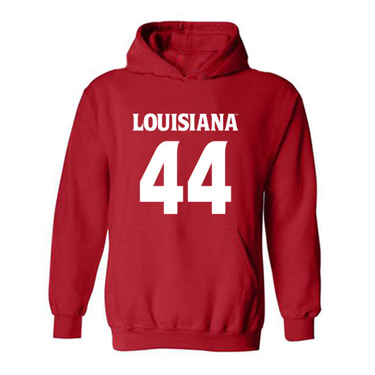 Louisiana - NCAA Football : Jake St. Andre - Sports Shersey Hooded Sweatshirt-0
