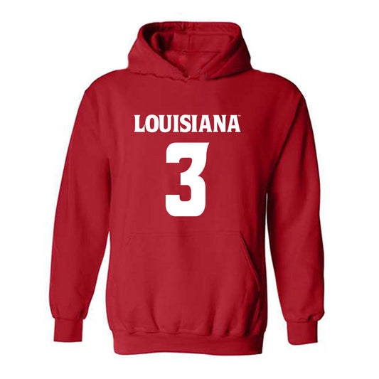 Louisiana - NCAA Football : Coleman Carter - Sports Shersey Hooded Sweatshirt-0