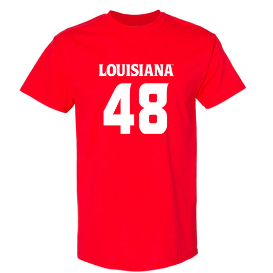 Louisiana - NCAA Football : Jackson Villaume - Sports Shersey T-Shirt-0