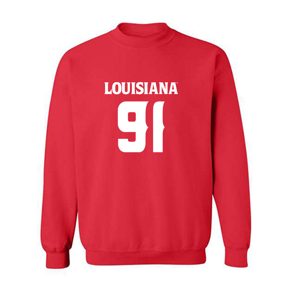 Louisiana - NCAA Football : Jordan Pinnock - Sports Shersey Crewneck Sweatshirt-0