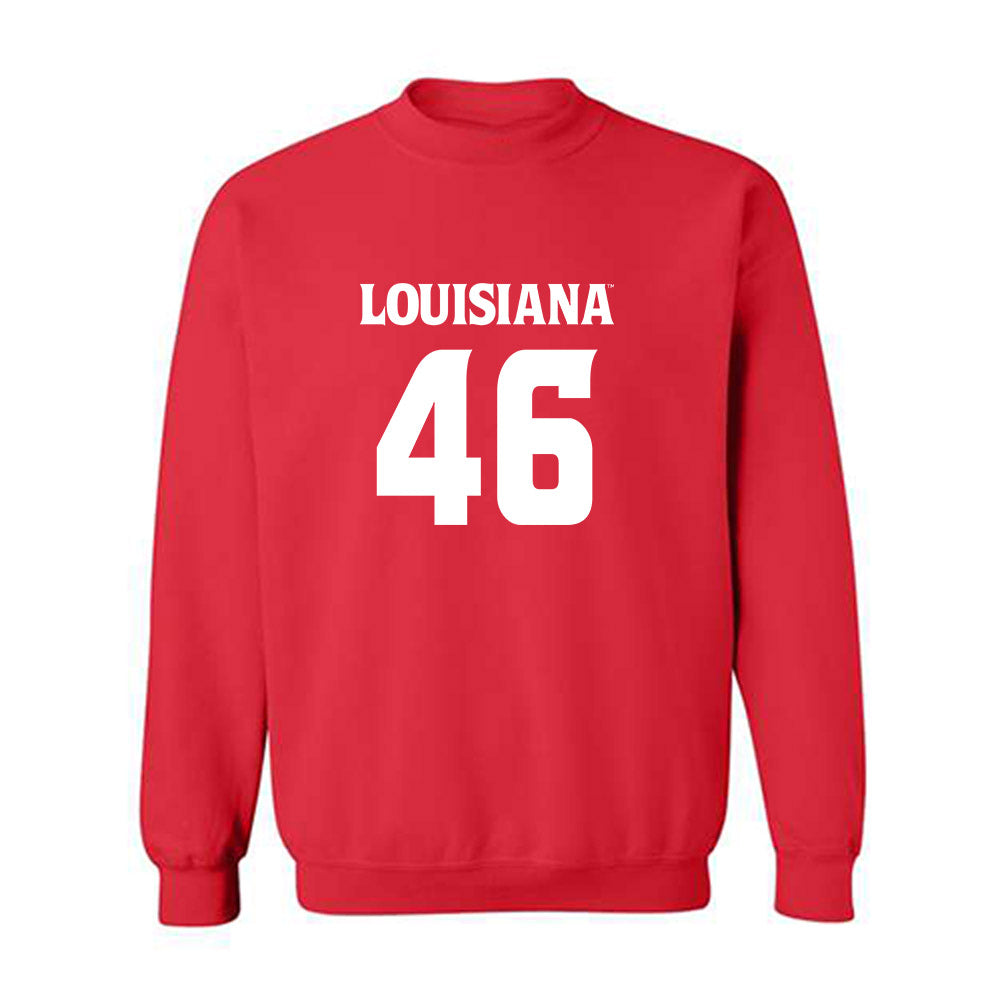 Louisiana - NCAA Football : Lake Bates - Sports Shersey Crewneck Sweatshirt-0