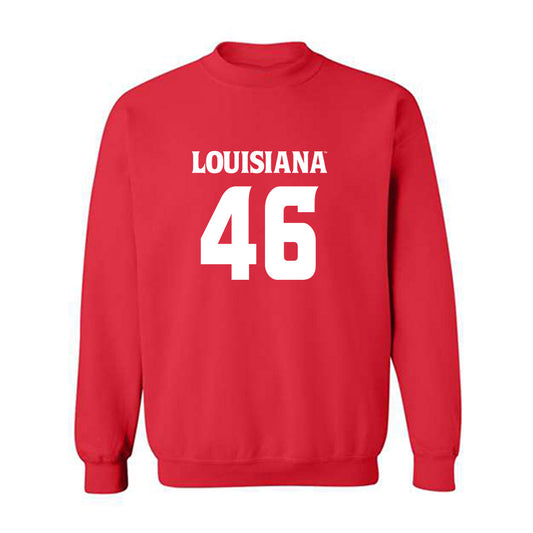 Louisiana - NCAA Football : Lake Bates - Sports Shersey Crewneck Sweatshirt-0