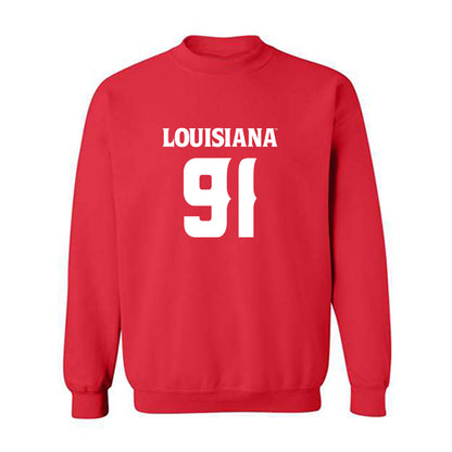 Louisiana - NCAA Football : Priest Ashe - Sports Shersey Crewneck Sweatshirt-0