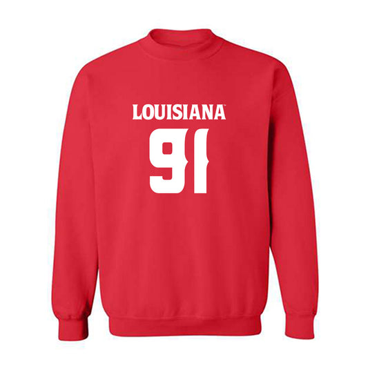 Louisiana - NCAA Football : Priest Ashe - Sports Shersey Crewneck Sweatshirt-0