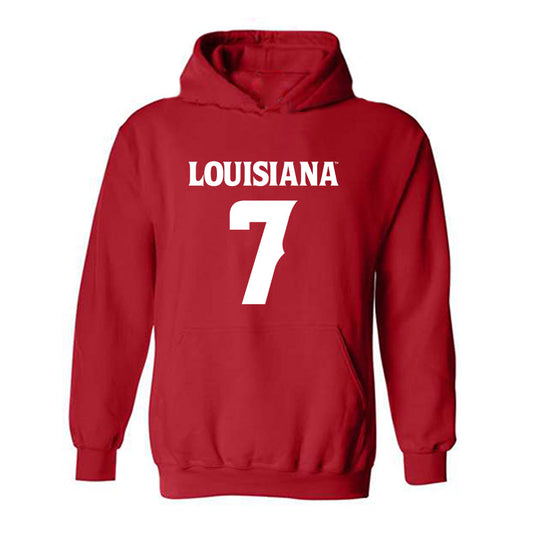 Louisiana - NCAA Football : Lunch Winfield - Sports Shersey Hooded Sweatshirt-0