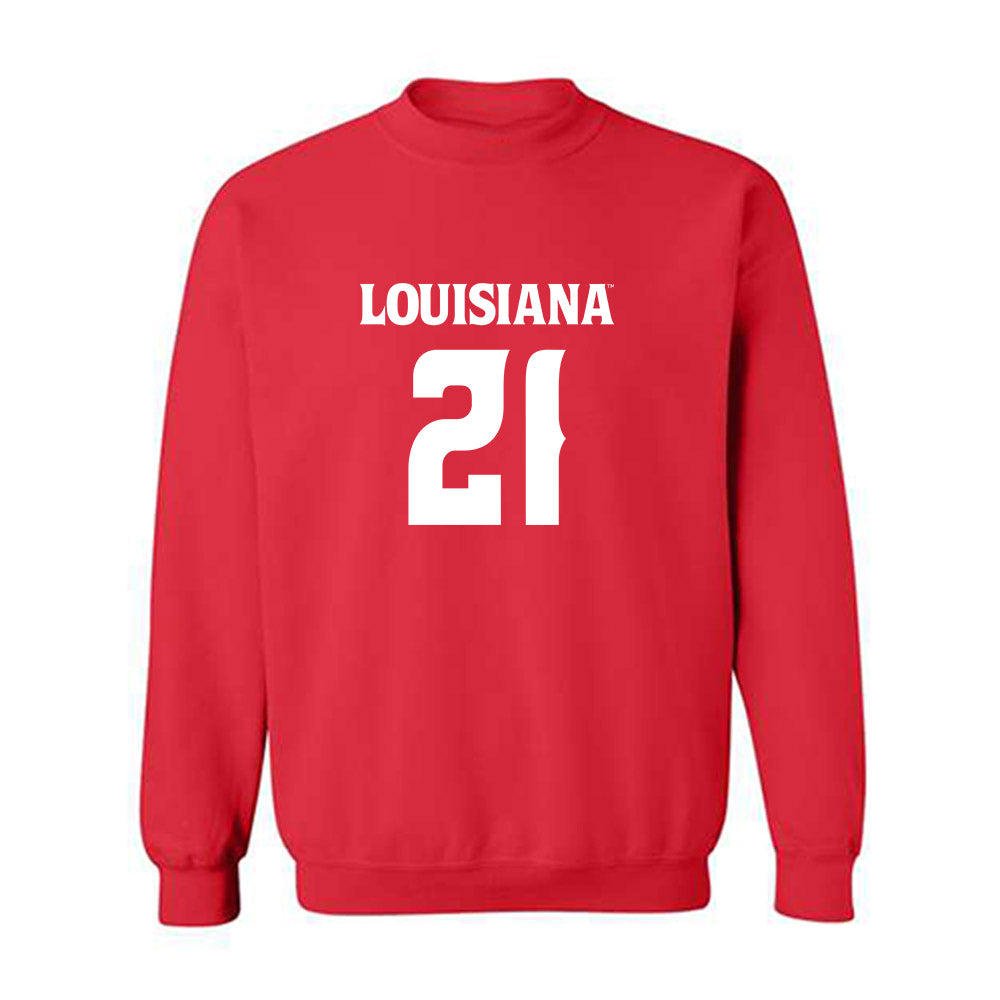 Louisiana - NCAA Football : Maurion Eleam - Sports Shersey Crewneck Sweatshirt-0