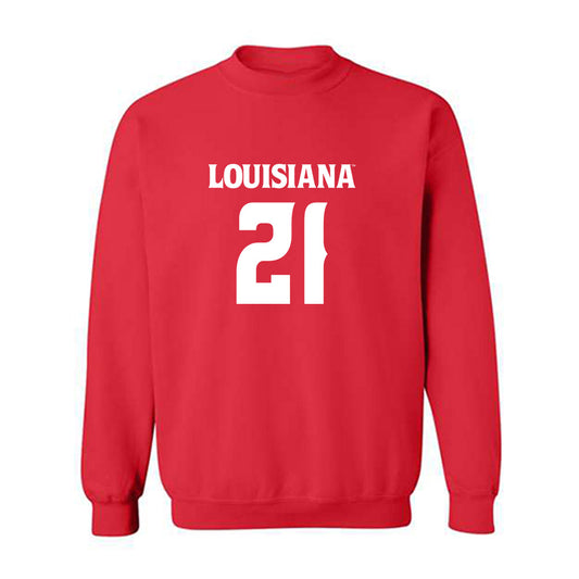 Louisiana - NCAA Football : Maurion Eleam - Sports Shersey Crewneck Sweatshirt-0