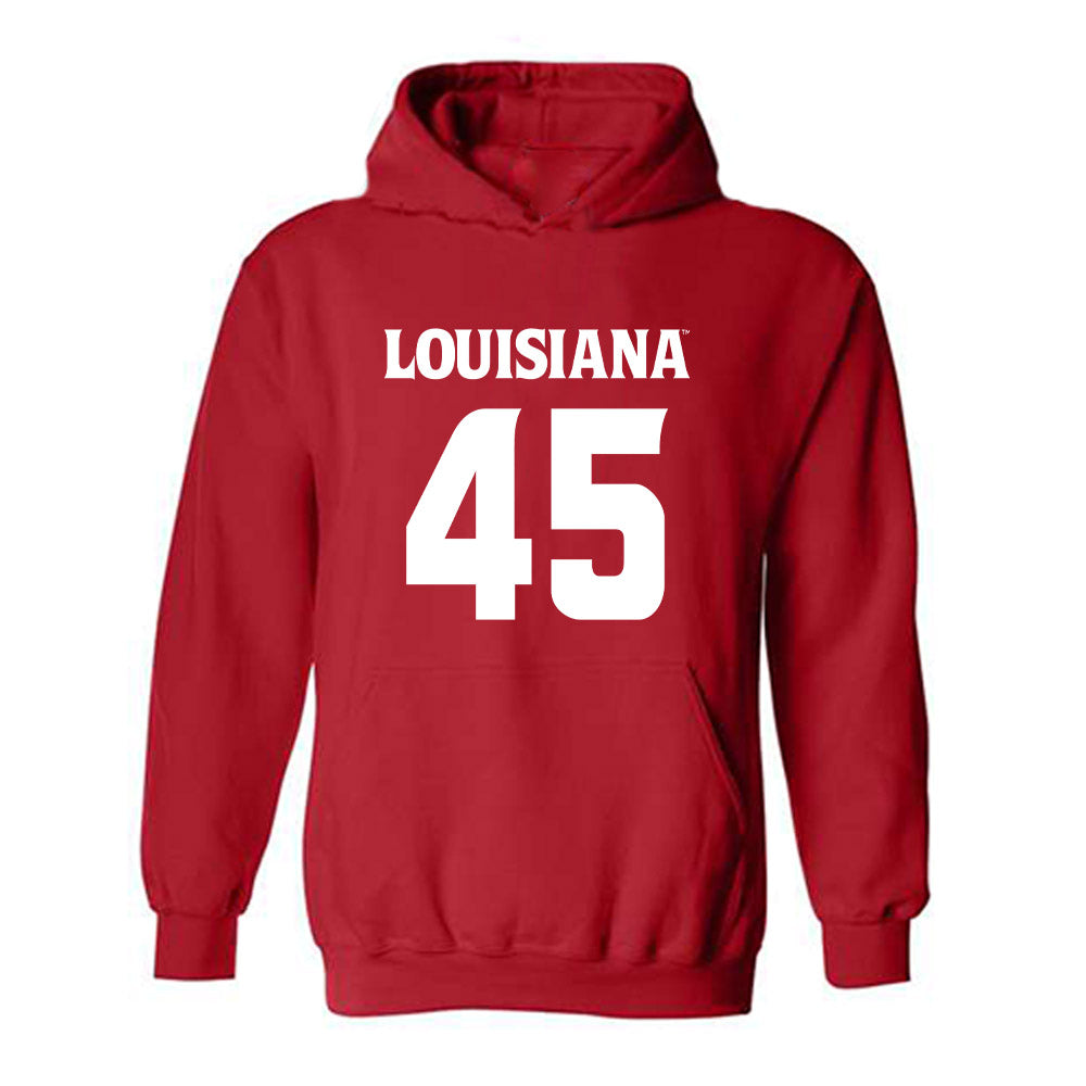 Louisiana - NCAA Football : Patrick Gosslee - Sports Shersey Hooded Sweatshirt-0