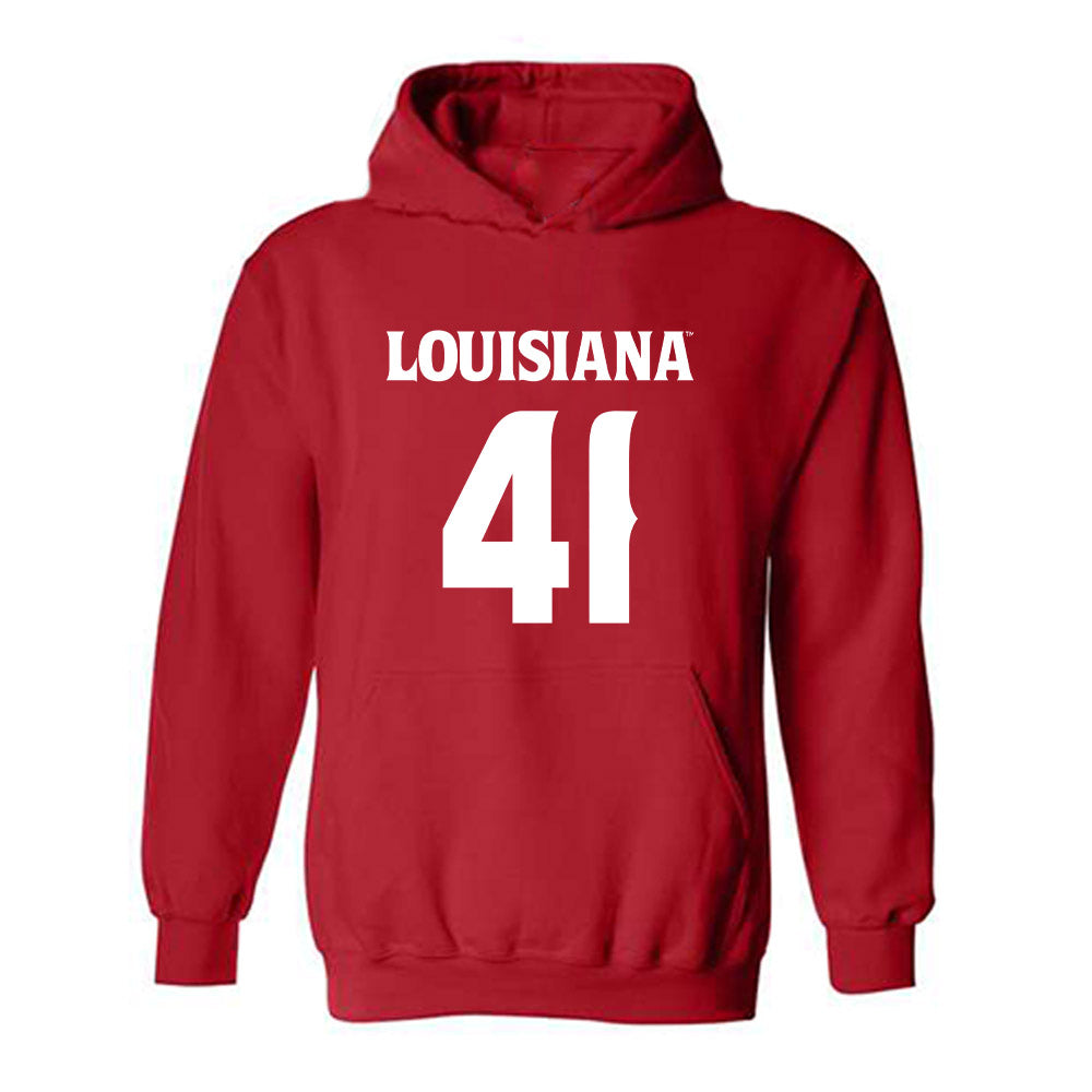 Louisiana - NCAA Football : Chase Edwards - Sports Shersey Hooded Sweatshirt-0