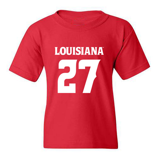 Louisiana - NCAA Football : Edrick Williams - Sports Shersey Youth T-Shirt-0