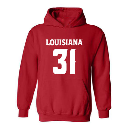 Louisiana - NCAA Football : Ty Dominique - Sports Shersey Hooded Sweatshirt-0