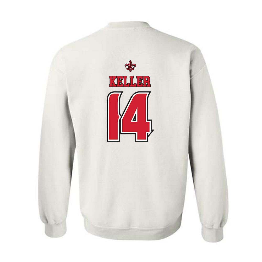 Louisiana - NCAA Men's Basketball : Jamyron Keller - Replica Shersey Crewneck Sweatshirt-1