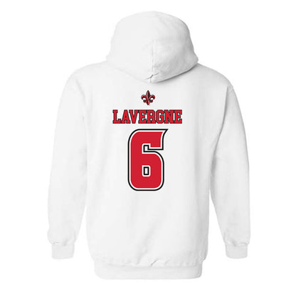 Louisiana - NCAA Men's Basketball : Devion Lavergne - Replica Shersey Hooded Sweatshirt-1