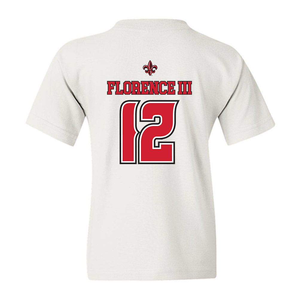 Louisiana - NCAA Men's Basketball : Derrick Florence III - Replica Shersey Youth T-Shirt-1