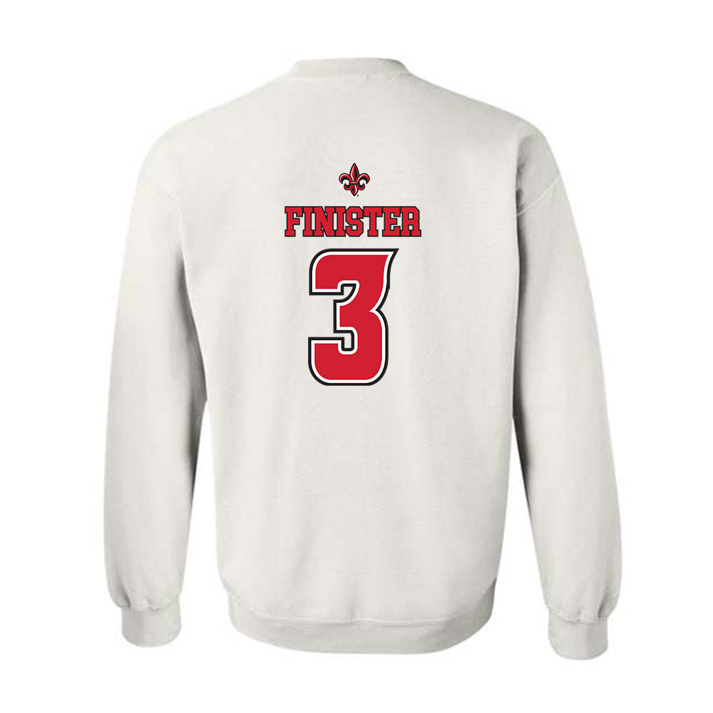 Louisiana - NCAA Men's Basketball : Dorian Finister - Replica Shersey Crewneck Sweatshirt-1