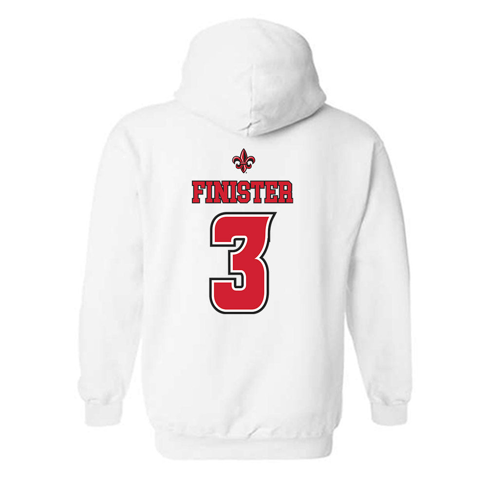 Louisiana - NCAA Men's Basketball : Dorian Finister - Replica Shersey Hooded Sweatshirt-1