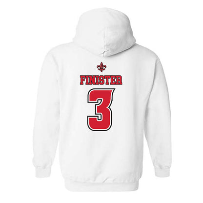 Louisiana - NCAA Men's Basketball : Dorian Finister - Replica Shersey Hooded Sweatshirt-1