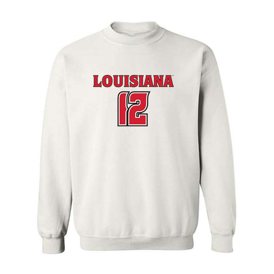 Louisiana - NCAA Men's Basketball : Michael Mouton - Replica Shersey Crewneck Sweatshirt-0