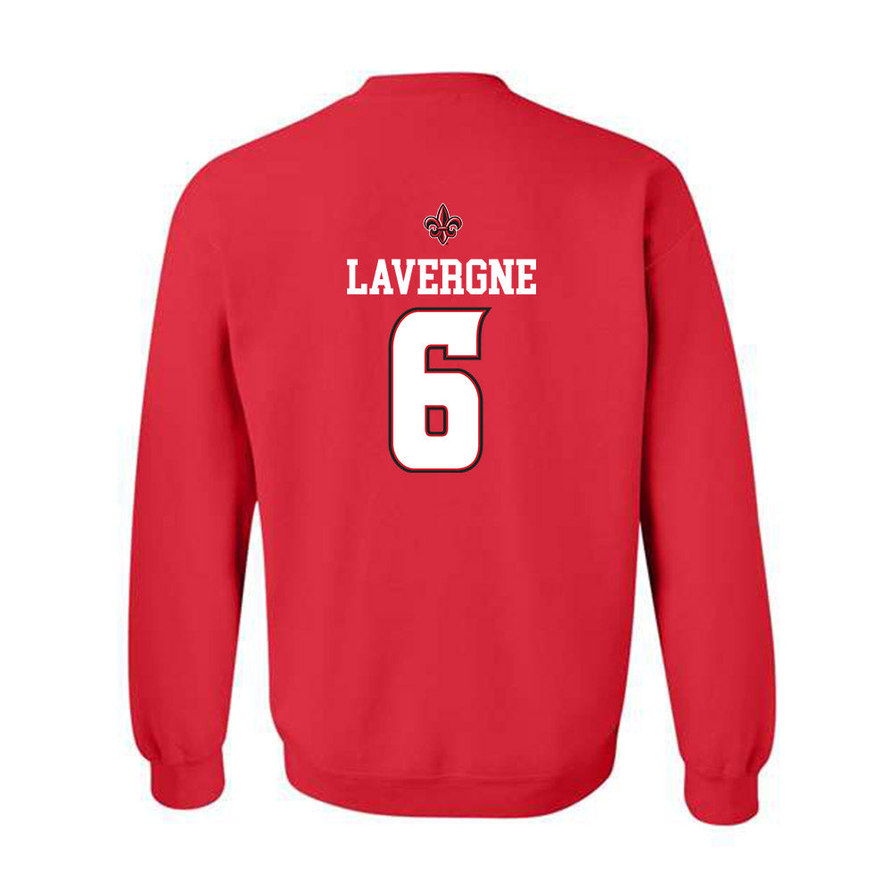 Louisiana - NCAA Men's Basketball : Devion Lavergne - Replica Shersey Crewneck Sweatshirt-1