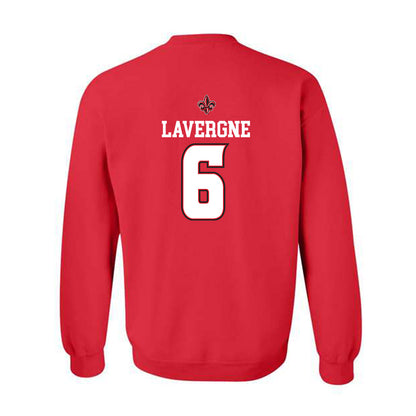 Louisiana - NCAA Men's Basketball : Devion Lavergne - Replica Shersey Crewneck Sweatshirt-1
