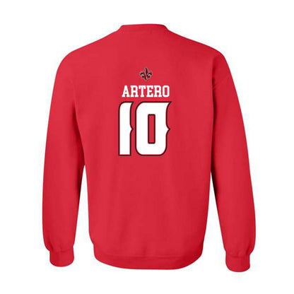 Louisiana - NCAA Women's Basketball : Marina Artero - Replica Shersey Crewneck Sweatshirt-1