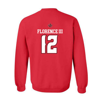 Louisiana - NCAA Men's Basketball : Derrick Florence III - Replica Shersey Crewneck Sweatshirt-1