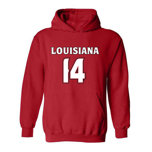 Louisiana - NCAA Men's Basketball : Jamyron Keller - Replica Shersey Hooded Sweatshirt-0