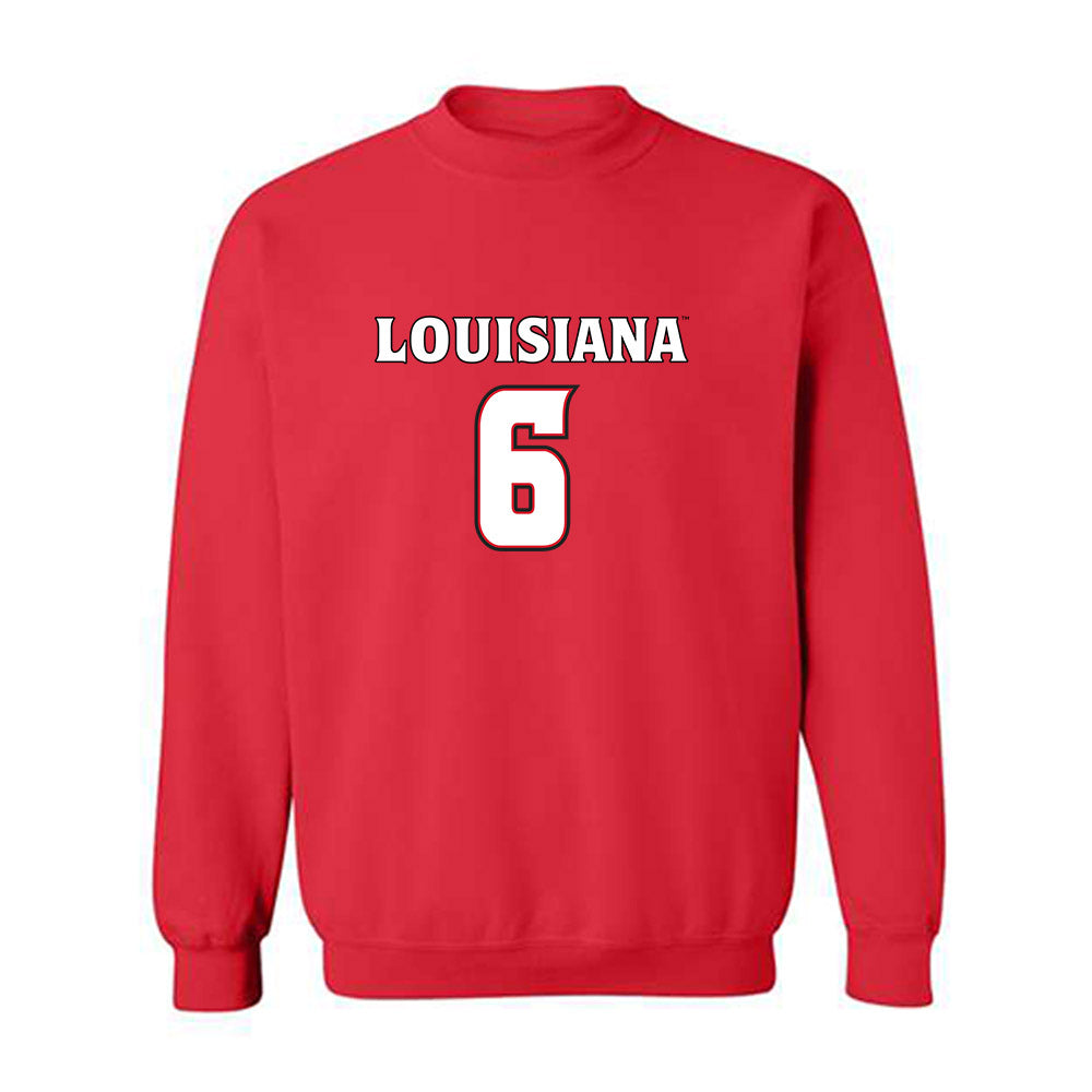 Louisiana - NCAA Men's Basketball : Devion Lavergne - Replica Shersey Crewneck Sweatshirt-0
