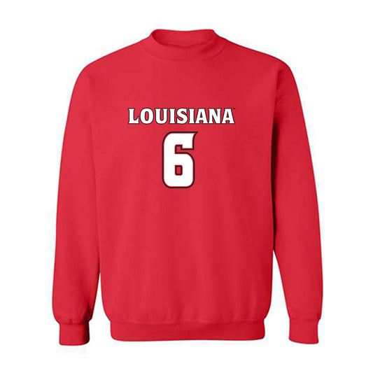 Louisiana - NCAA Men's Basketball : Devion Lavergne - Replica Shersey Crewneck Sweatshirt-0