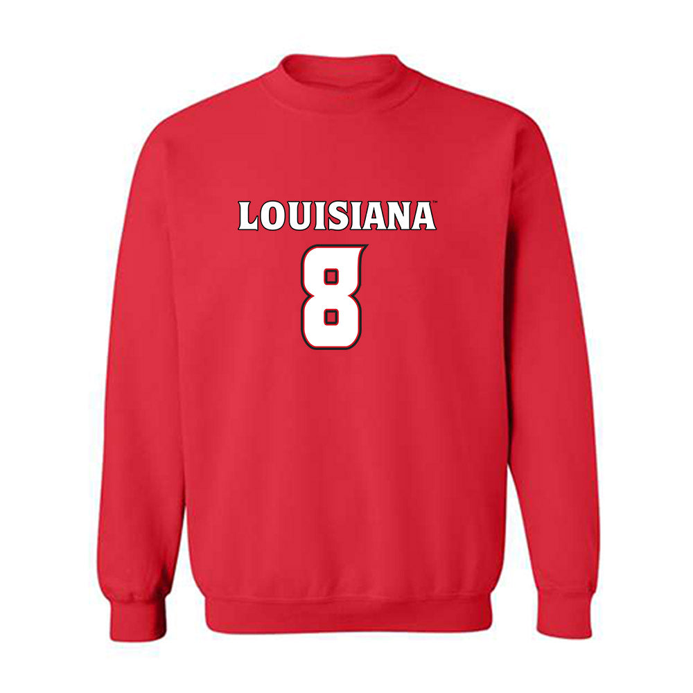Louisiana - NCAA Men's Basketball : Karris Bilal - Replica Shersey Crewneck Sweatshirt-0