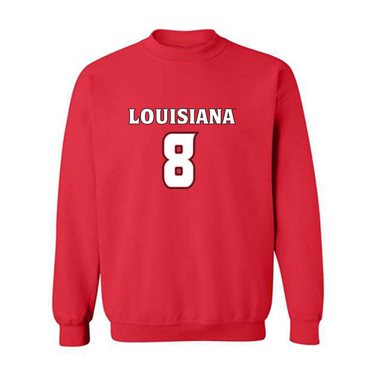 Louisiana - NCAA Men's Basketball : Karris Bilal - Replica Shersey Crewneck Sweatshirt-0