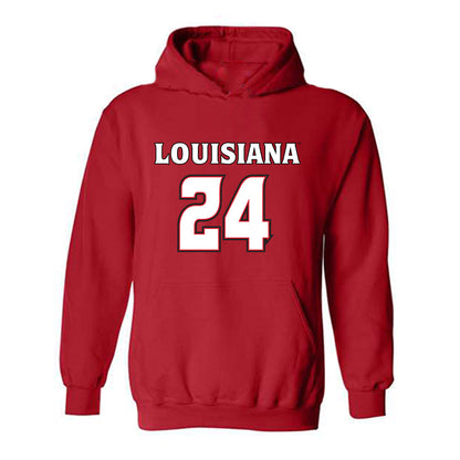 Louisiana - NCAA Women's Basketball : Mikaylah Manley - Replica Shersey Hooded Sweatshirt-0