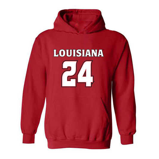 Louisiana - NCAA Women's Basketball : Mikaylah Manley - Replica Shersey Hooded Sweatshirt-0