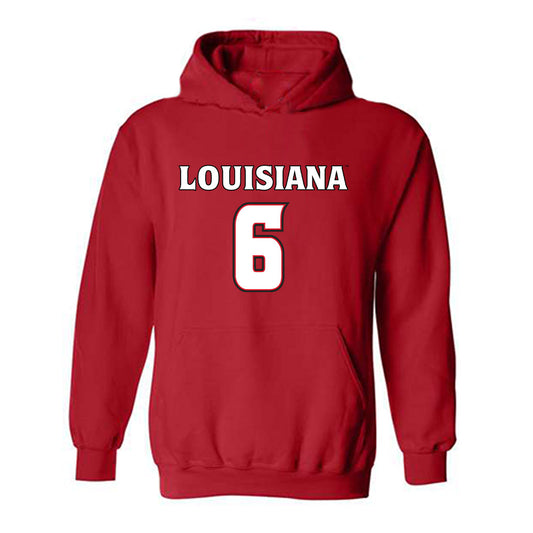 Louisiana - NCAA Men's Basketball : Devion Lavergne - Replica Shersey Hooded Sweatshirt-0