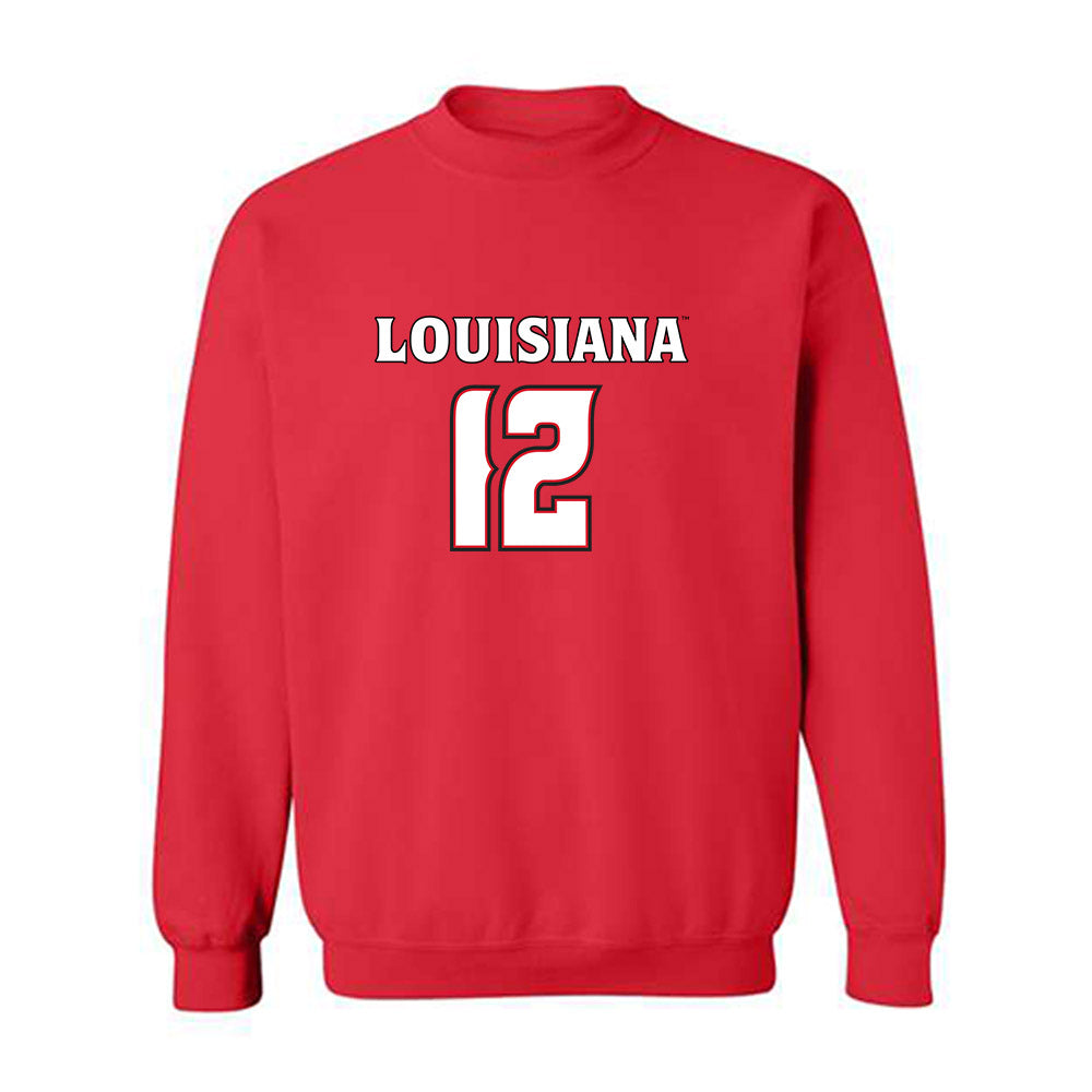 Louisiana - NCAA Men's Basketball : Michael Mouton - Replica Shersey Crewneck Sweatshirt-0