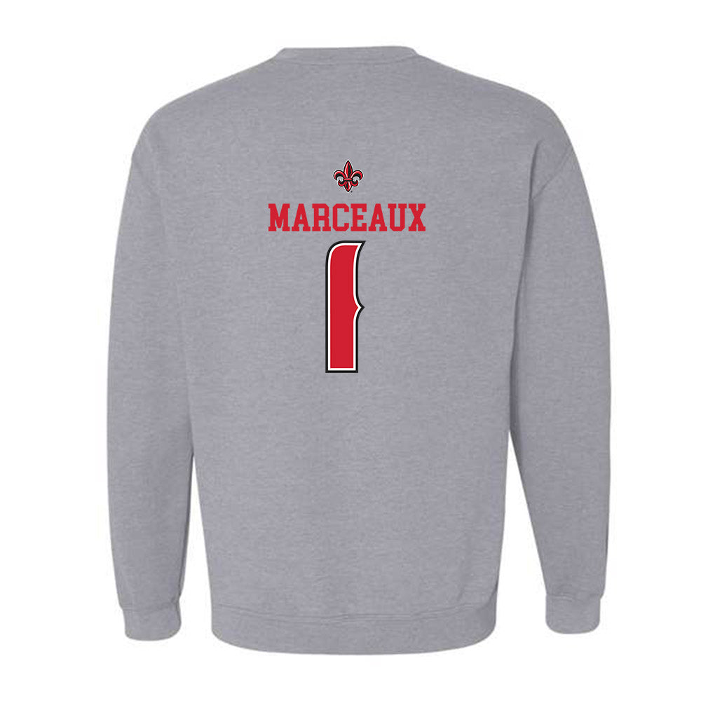 Louisiana - NCAA Softball : Kennedy Marceaux - Replica Shersey Crewneck Sweatshirt-1