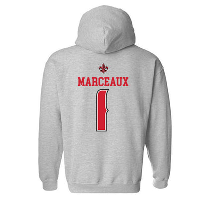 Louisiana - NCAA Softball : Kennedy Marceaux - Replica Shersey Hooded Sweatshirt-1