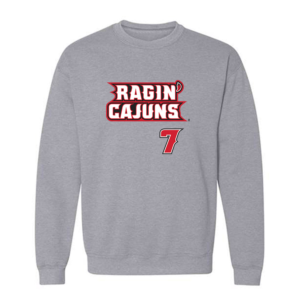 Louisiana - NCAA Softball : Dayzja Williams - Replica Shersey Crewneck Sweatshirt-0