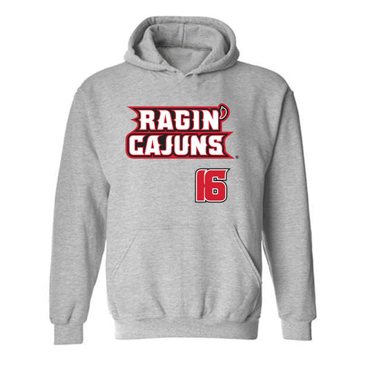 Louisiana - NCAA Softball : Lexie Delbrey - Replica Shersey Hooded Sweatshirt-0