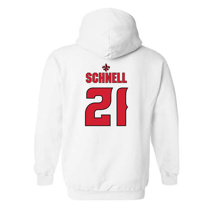 Louisiana - NCAA Women's Volleyball : Sarah Schnell - Replica Shersey Hooded Sweatshirt-1