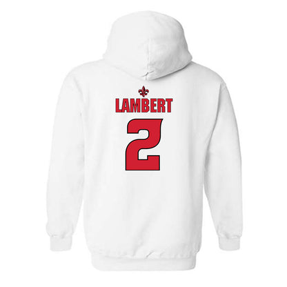 Louisiana - NCAA Women's Volleyball : Lauryn Lambert - Replica Shersey Hooded Sweatshirt-1