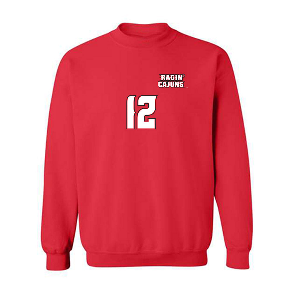 Louisiana - NCAA Women's Volleyball : Ryleigh Garis - Replica Shersey Crewneck Sweatshirt-1