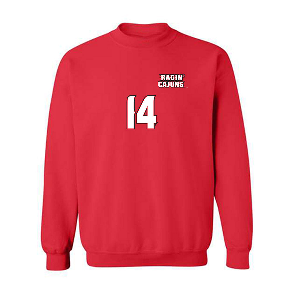 Louisiana - NCAA Women's Volleyball : Brooklyn Vigil - Replica Shersey Crewneck Sweatshirt-1