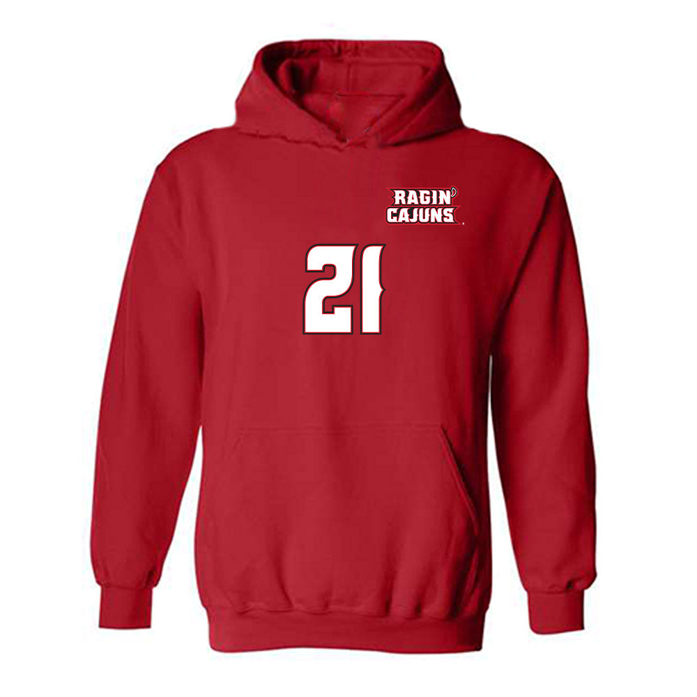 Louisiana - NCAA Women's Volleyball : Sarah Schnell - Replica Shersey Hooded Sweatshirt-0