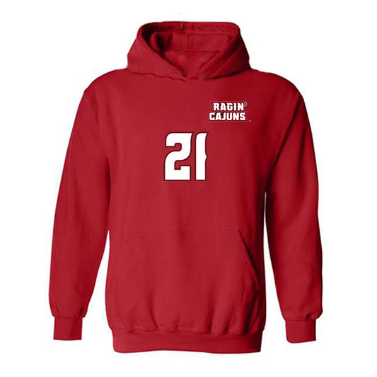 Louisiana - NCAA Women's Volleyball : Sarah Schnell - Replica Shersey Hooded Sweatshirt-0