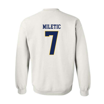 Marquette - NCAA Men's Basketball : Ian Miletic - Replica Shersey Crewneck Sweatshirt-1