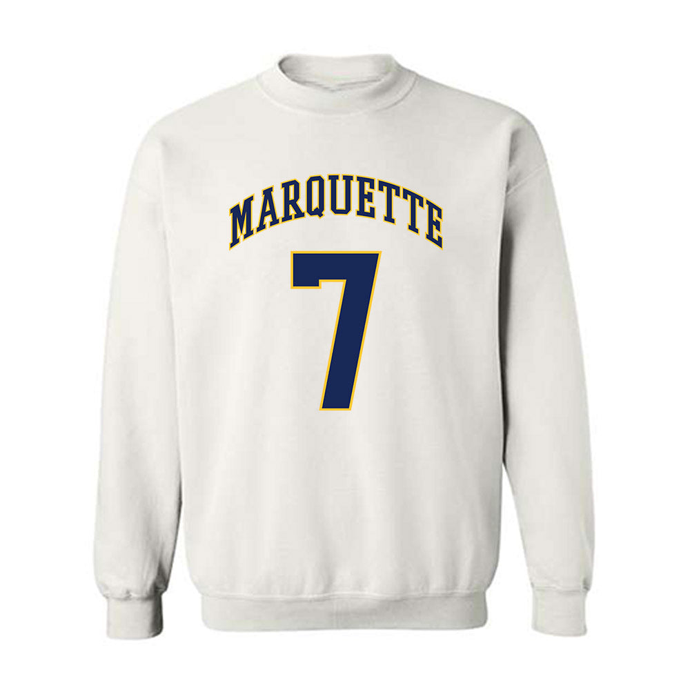 Marquette - NCAA Men's Basketball : Ian Miletic - Replica Shersey Crewneck Sweatshirt-0