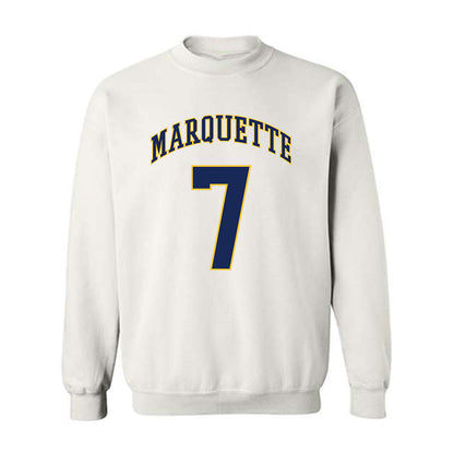 Marquette - NCAA Men's Basketball : Ian Miletic - Replica Shersey Crewneck Sweatshirt-0