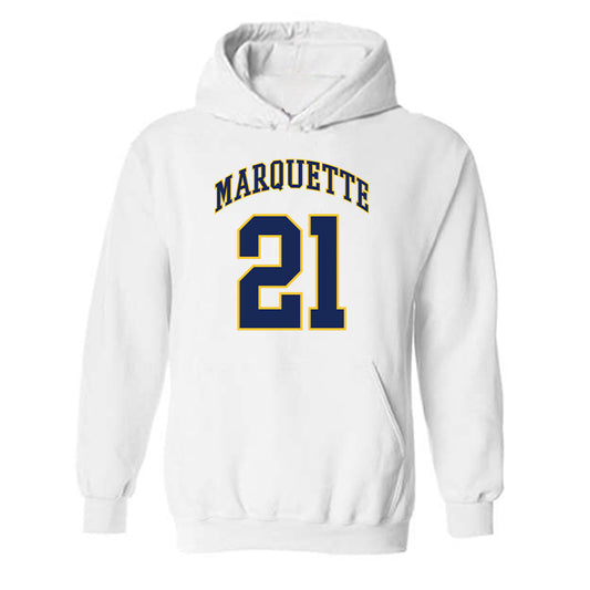 Marquette - NCAA Men's Basketball : Alex Egbuonu - Replica Shersey Hooded Sweatshirt-0
